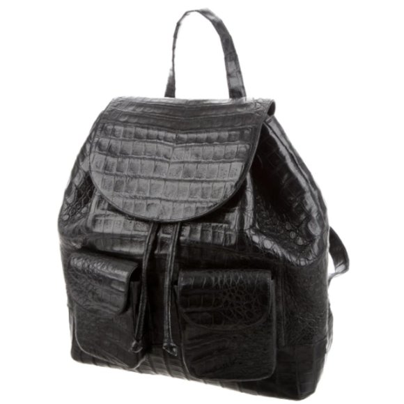 Nancy Gonzalez Crocodile Drawstring Backpack - Picture 2 of 8